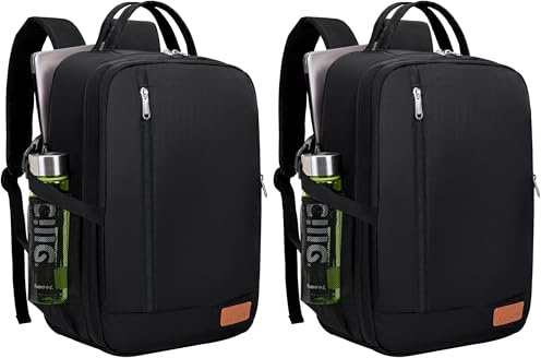 VMIKIV 2 Pack Easyjet Cabin Bag 45x36x20 Underseat Flight Bag for Airplanes | Under Seat Large Travel Backpack, Cabin Size Carry on Hand Luggage Bag, Backpack for Travelling With Anti Theft Pocket