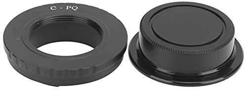 ZPLKKYGR C-PQ-Objektivadapterring mit hinterer Kappe für C-Mount-Objektiv für Pentax Q/Q10/Q7/Q-S1-Kamera