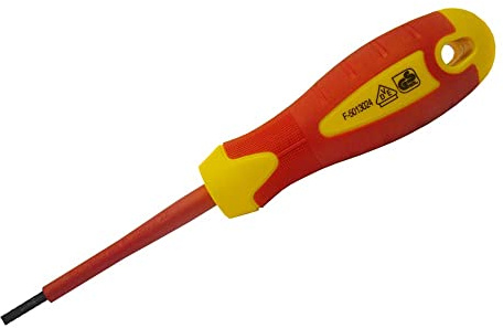 Faithfull FAISDVDE55 VDE Screwdriver Slotted 5.5 x 125mm