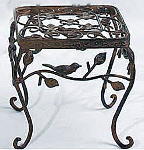 DENK Beistelltisch Avis Blumenständer Metall 23 cm x 23 cm Hocker