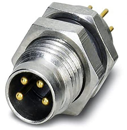 PHOENIX CONTACT SACC-DSI-M 8MS-4CON-L180 Gerätesteckverbinder, Hinterwund, 4 Polig, M8 Gewinde, 20 Stück