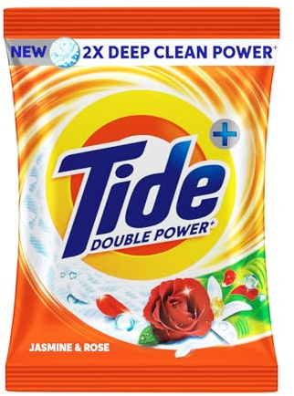 Tide Plus Waschpulver – 500 g | Jasmin- & Rosenduft | entfernt tiefsitzendes Öl, Soße, Teeflecken | 500 g, 1 Stück