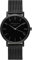 Rosefield Mercer Damenuhr aus Edelstahl in Schwarz mit Milanaise-Armband 38 mm