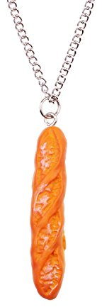 Snykk Baguette-Kette - Circa 70cm Lange Halskette – Weissbrot Anhänger