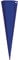 ROTH Schultüten-Rohling zum Basteln ultramarinblau - 85 cm 6-eckig - mit Rot(h)-Spitze ohne Verschluss