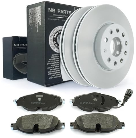 NB PARTS Bremsscheiben Bremsbeläge vorne 288mm passend für Audi A3 8V Seat Leon Skoda VW Golf 7