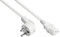 Good Connections P0130-W007 - Cavo di rete con spina Schuko tipo E+F (CEE 7/7, ad angolo) su C13 (dritto), 0,75 mm, colore: Bianco