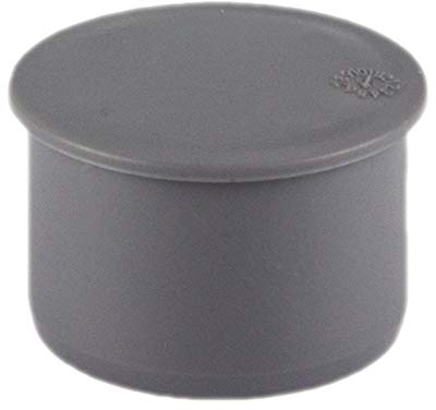 MegaHaustechnik HT Stopfen für Muffen von Rohr Außendurchmesser 50mm 5,0cm DN 50 Kanalrohr Abwasser Abfluss Leitung Lüftung Kunststoff PP grau End Stück Deckel Kappe Blind Verschluß Abschluß