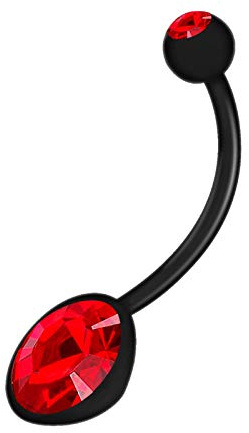 KJM FASHION 1 Stk Flexibel Bauchnabel 1,6 mm 14 g Piercing Schmuck