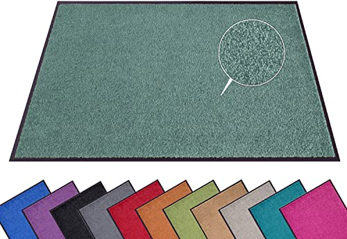Hanse Home Fußmatte (S-XXL) 60x90cm – 12 Farben – Fussmatte Outdoor Schmutzfangmatte Türmatte Waschbar & Wetterfest rutschfest für Eingangsbereich & Außenbereich – Olivgrün