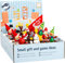 Small Foot Display Drückfiguren Weihnachten aus Holz, 12er Set, Figuren wackeln lustig beim Drücken, 11463