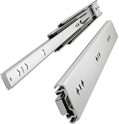 VADANIA Softclose Glissières de Tiroir 500mm #VK2053, amortissement à fermeture automatique, à Extension Complète, Montage Latéral, Capacité de charge de 120 kg, 1 Paire