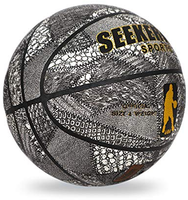 Basketbälle- Basketball Nr. 7, zum Trainieren im Innen- und Außenbereich und zum Lernen von Basketball,Gray