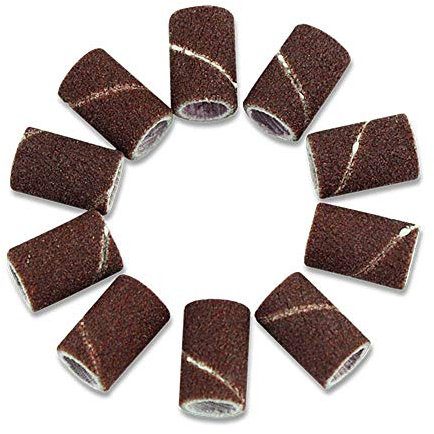 200PC Accessories 80 120 180 Grit Nail Sanding Bands File for UV Gel Polish Remover Electric Machine Drill Bits Drum Band for Dremel,180