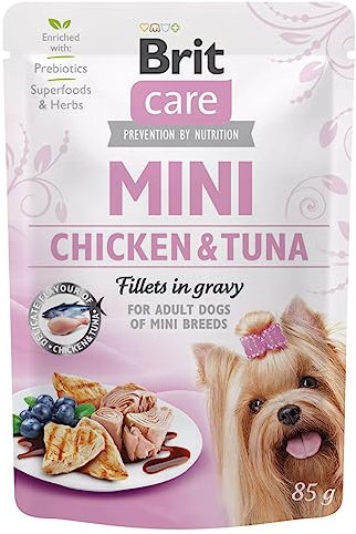 VAFO PRAHA s.r.o. Brit Care Dog Sasz.85g Mini Huhn & Thuna Nassfutter / 24
