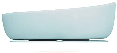 Doidy Silicone Baby Bowl - Soft Pliable Suction Bowls for Weaning - Non-Slip Feeding Bowls - Slanted High Side Design Suction - Use from 6+ Months to Toddler (Lilac) (Bowl, Grey)