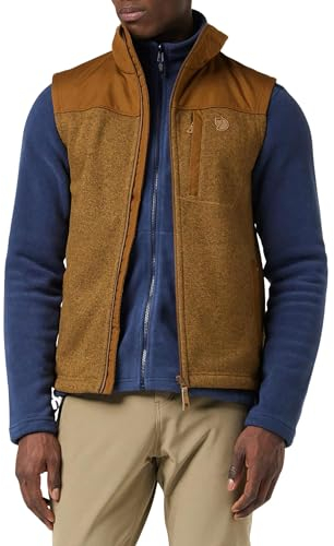 Fjällräven Herren Buck Fleeceweste, Chestnut, M