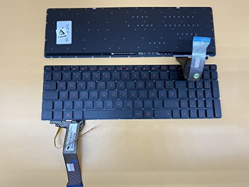 T-ProTek DEUTSCHE-Tastatur Keyboard mit Beleuchtung kompatibel für ASUS ROG GL771JW-T7098H