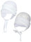 TupTam Baby Erstlingsmütze mit Ohrenklappen 2er Pack, Farbe: Kaninchen Grau/Weiß, Größe: 62-68