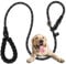 Jabson Dog Lead | Slip Lead For Dogs | Dog Slip lead With Super Soft Handle | 1.5M Rope Slip Lead Dog Slip Lead Black | Very Strong Dog Training Lead With Anti-Choker Buckle And Reflective Stitching
