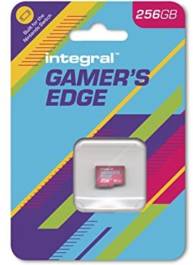 Integral 256GB Gamer's Edge Micro SD Card für die Nintendo Switch - Schnelles Laden & Speichern von Spielen DLC Daten Entwickelt, Lite OLED, INMSDX256G10-100V30GE, 256 GB