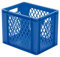 LA-KA-PE der ROLLENDE SHOP - Euro-Stapelbehälter 400x300x320 mm durchbrochen blau