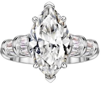 Michooyel S925 6ct Marquise coupe cubique zircone bague de fiançailles bague de promesse de mariage en argent Sterling alliance pour les femmes