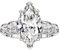Michooyel S925 6ct Marquise coupe cubique zircone bague de fiançailles bague de promesse de mariage en argent Sterling alliance pour les femmes