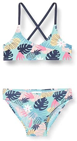 Playshoes Mädchen Uv-schutz Bikini Badeanzug Schwimmanzug Badebekleidung, Tropisch, 158-164 EU