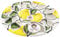 CERÁMICA ESPAÑA | Coquetiers | Assiette à oeufs farcis | Plateau en céramique | Assiette avec oeufs | Assiette oeufs modèle - M02 | Décoration 100% faite à la main | 25,5 x 25,5 x 2,5 cm