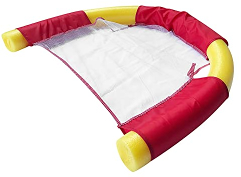 Amesor Schwimmen Nudelstuhl - Schwimmnudel Netz Schwimmstuhl | Sling Mesh Stuhl Poolnudeln | Poolnudeln Schwimmnudeln Stuhl | Schwimmstütze Wassersitz Nudel Netz Poolnudel Stuhl Net Schwimmbett Sitz