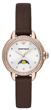 Emporio Armani Damenuhr quarz/multi Uhrwerk 32mm Gehäusegröße mit einem pro-planet Lederarmband AR11568