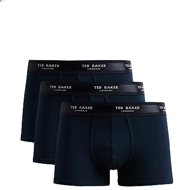 Ted Baker Herren 3 Packungsstämme, Blau, XL