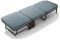 Klappbett Gäste Mit Klappbare Matratze, Metall Rahmen Camping Bett, Kinderbett Reisebett Erwachsene Mit Rollen, Metallbett Campingbett Bettsofa Für Schlafzimmer Und Büro, Belastbar 200kg, 180×65×26cm