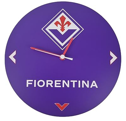 ACUBE Orologio da Parete analogico Fiorentina Calcio Viola Unica