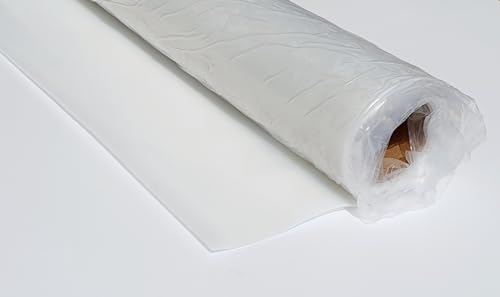 Silikon Platte transparent 1 mm - 500 x 1200 mm Silikon Gummiplatte 65 Shore Gummimatte