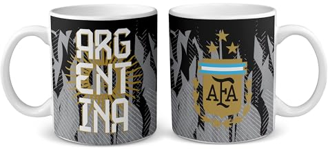 Argentina. Taza de cerámica de la selección Argentina de fútbol. 325ml. 11oz. Diseños propios, únicos y originales en todos nuestros productos. Diseño de fantasía. Somos Sportivo Maglietta. TAZ0021.