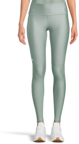 Under Armour Damen Tech High Rise Leggings, (348) Silica Grün/Weiß, M