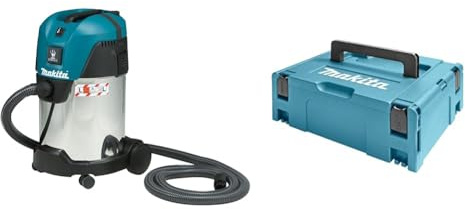Makita Aspirateur Industriel 30L 1000W 210 mbar VC3011L & Coffret DE Transport MAKPAC2 395x295x157 MM (Coffret Nu) - 821550-0