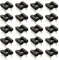 Be In Your Mind 20 Stück Vergoldeter 8-poliger DIP-IC-Chip-Sockeladapter Rund 2,54 Mm Pitch Gerader IC-Sockel für 8 DIP OP-AMP-IC-Sockel für NE5532 Burr Brown LM Audio Grade