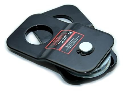Dragon Winch Umlenkrolle Block für Seilwinde - 4T (8800 lbs) Block Kapazität, Offroad-Bergung, Verdoppelt die Zugkraft | kompatibel mit Stahlseilen Ideal für ATV, UTV