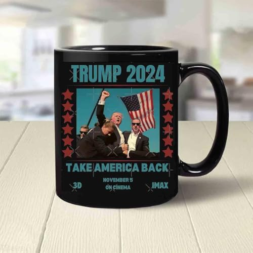 Trump Assassination Tentative 2024 Essential Trump Shot Tasse en céramique surélevée avec inscription « Take America Back »