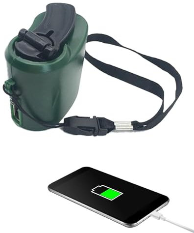 Cargador de manivela para Exteriores - Banco de energía con Cargador de Mano, Banco de energía portátil | Cargador De Manivela USB De Energía De Emergencia para, Carga De Dinamo Móvil