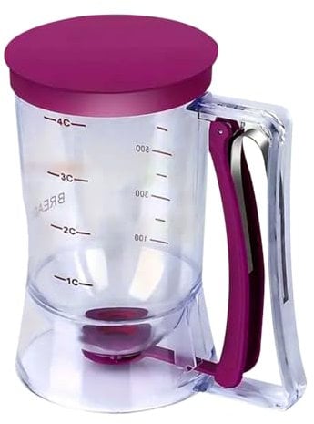 Pancake Batter Dispenser,Manual Batter Mixer,Manual Pancake Cupcake Batter Mixer,900ml Pancake Mix Dispenser with Stirring Function Pancake Pourer Hand Batter Dispenser,for Pancake,Cupcake