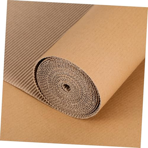 Tofficu 1 Rouleau Rouleau De Carton Ondulé x Assiettes En Papier Papier D'Emballage Artisanat Fabrication De Matériel Matériaux D'Expédition D'Emballage Carton D'Emballage