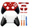 Hzxkqmil Set di Guscio di Ricambio per Xbox Elite Controller Series 2 - Core Rosso, Custodia Anteriore Coperchio Posteriore + Pulsante di Attivazione LB RB LT RT Paracolpi Anello Joystick Accessori