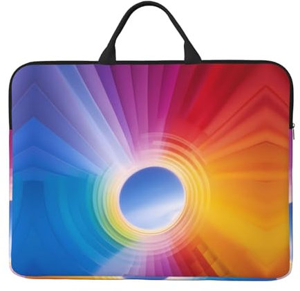 Rainbow Laptop Bag 14 In Durable Computer Carrying Case For Most Laptops And Ipads Shock Resistant Slim Sleeve