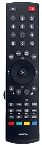 CT-90300 Replacement Remote for Toshiba TV 32AV555DB 32AV555DG 32AV563D 32AV565DG 37AV504D 37AV505D 37AV555D 42AV504D 42AV505D 42AV554D 42AV555DG 46XV625D 75010737 19AV505D 19AV505DG 19AV506DG