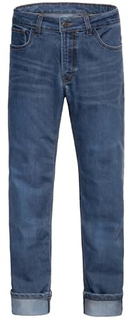 King Kerosin Herren 5-Pocket Jeans Baumwolle Stretch Straight Fit Waschung Robin