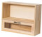Gralara Armadietto da scrivania Vetrina Scaffale in Legno a 2 Livelli Vetrina Organizzatore per profumi Tazza da tè Tazze da caffè Bagno Dormitorio